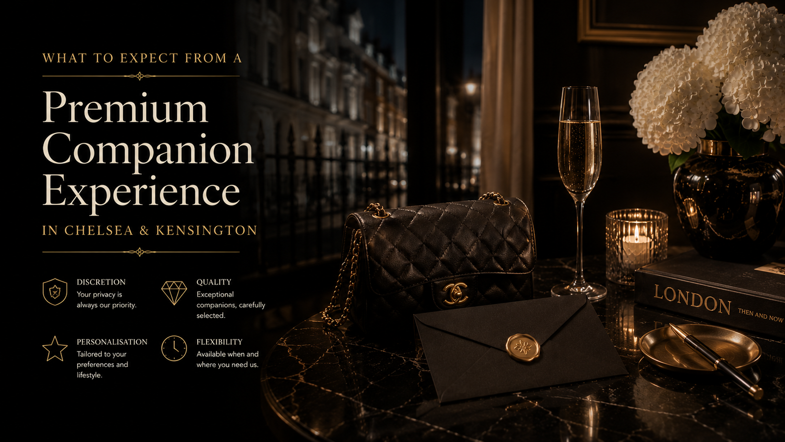 Premium companion experience in Chelsea and Kensington